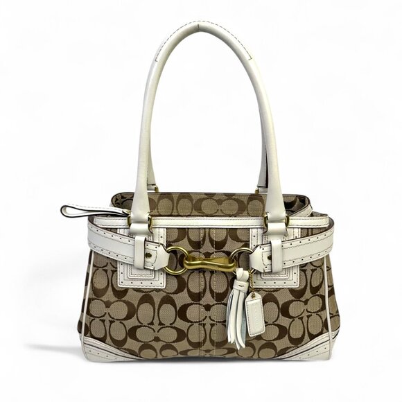 Coach Vintage Hampton Signature Satchel - Picture 1 of 16
